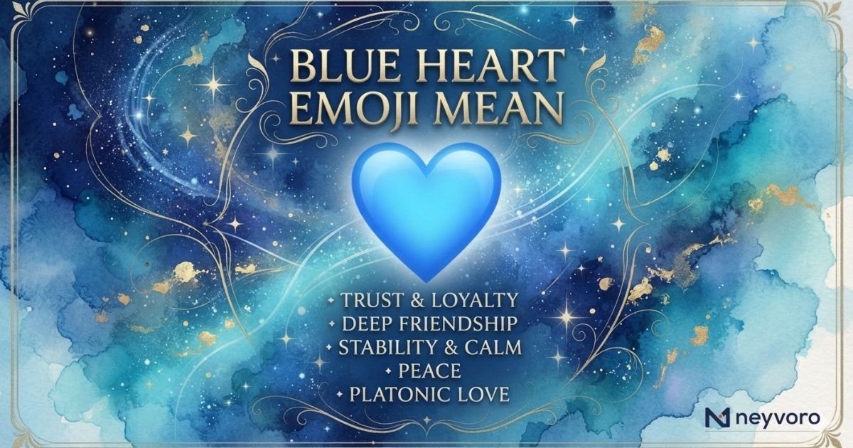 What Does the Blue Heart Emoji Mean?