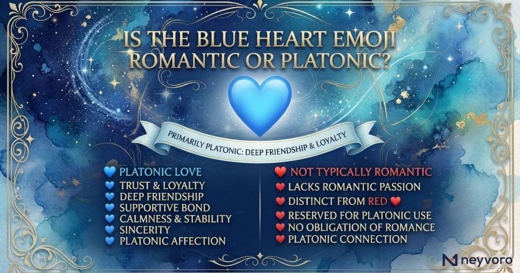 Is the Blue Heart Emoji Romantic or Platonic?